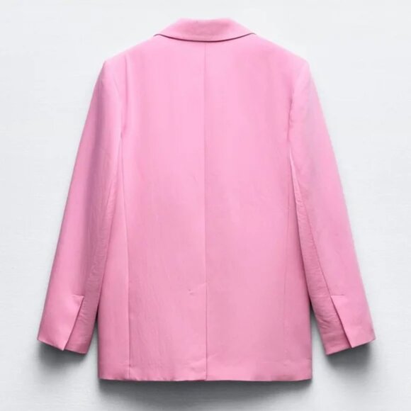 🔥🔥🔥Light Pink Zara Tailored blazer with shoulder pads - Picture 3 of 3